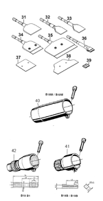 Part Location Diagram of 6150029000 Chicago Pneumatic Beryllium-Copper, Spark Resistant Chisel, Width 1-31/32 Inch (50 Mm)
